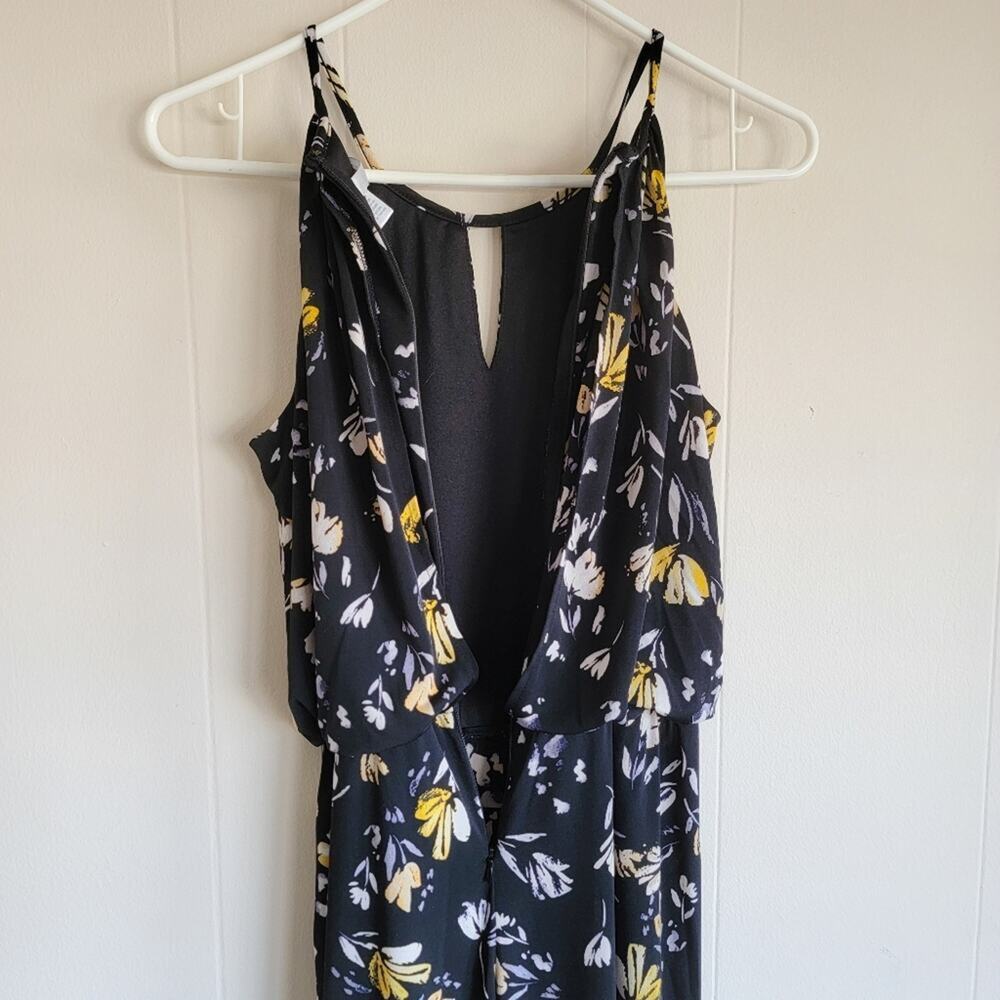 London Times Floral Print Sleeveless Crop Jumpsuit - Picture 4 of 5